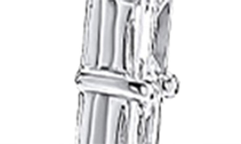 Shop Lana Baguette Narrow Diamond Threader Earrings In White Gold