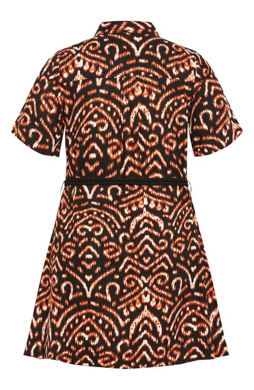 Shop City Chic Amara Belted Shirtdress In Ikat