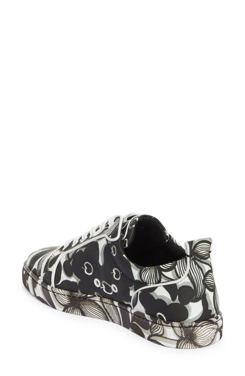 Shop Christian Louboutin Louis Junior Orlato Petunia Print Sneaker In Black/white