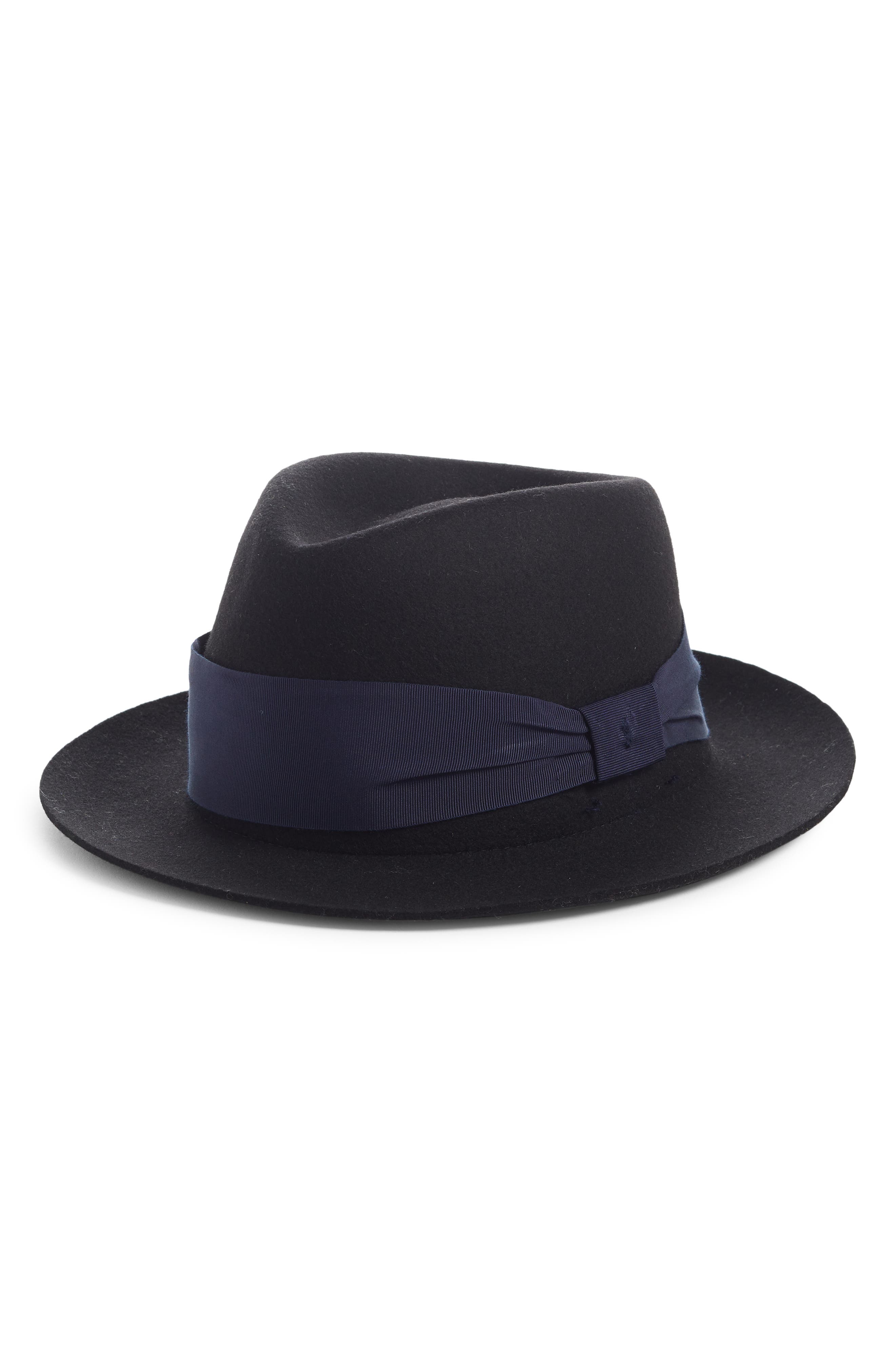 bone Drape Band Wool Trilby | Nordstromrack
