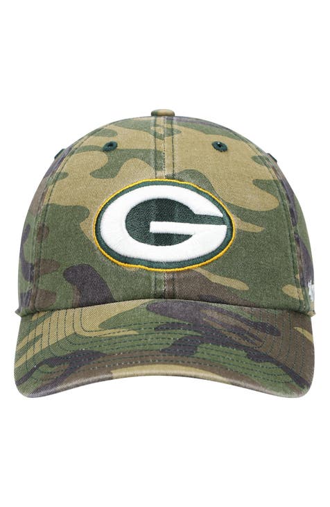47 Men's '47 Camo Green Bay Packers Woodland Clean Up Adjustable Hat