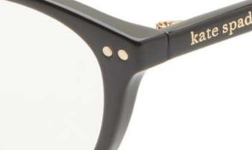 Kate Spade New York Roanne 54mm Blue Light Blocking Reading Glasses In Black/clear