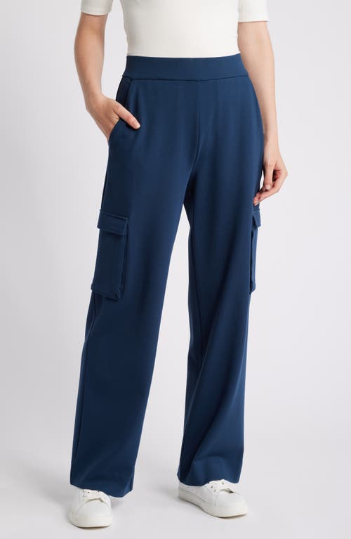 Shop Masai Copenhagen Perpetua Wide Leg Cargo Pants In Moonlit Ocean