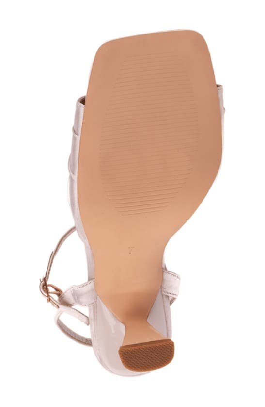 Lady Couture Lilly Flare Heel Sandal In Ivory Blush