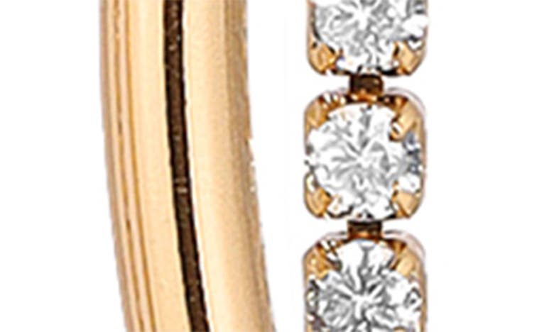 Ettika Swerve Cubic Zirconia Front/back Earrings In Gold