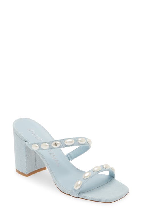 Stuart Weitzman Pearlita 85 Block Sandal Light at