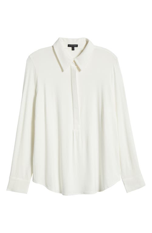 Universal Standard Elbe Button-up Shirt In White
