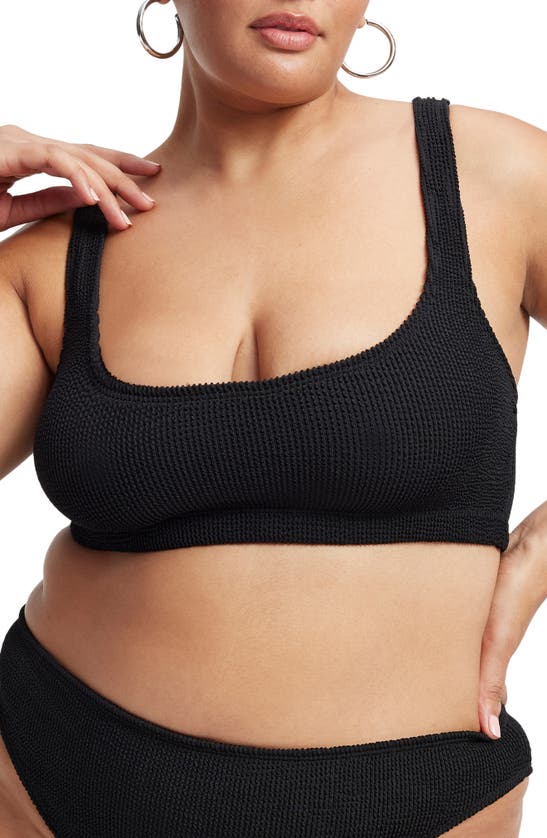 GOOD AMERICAN GOOD AMERICAN ALWAYS FITS SCOOP BIKINI TOP