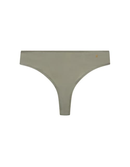 Nudea The Stretch Dipped Thong In Sage Green