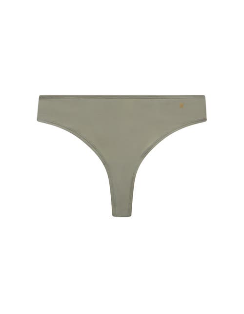 Shop Nudea The Stretch Dipped Thong In Sage Green