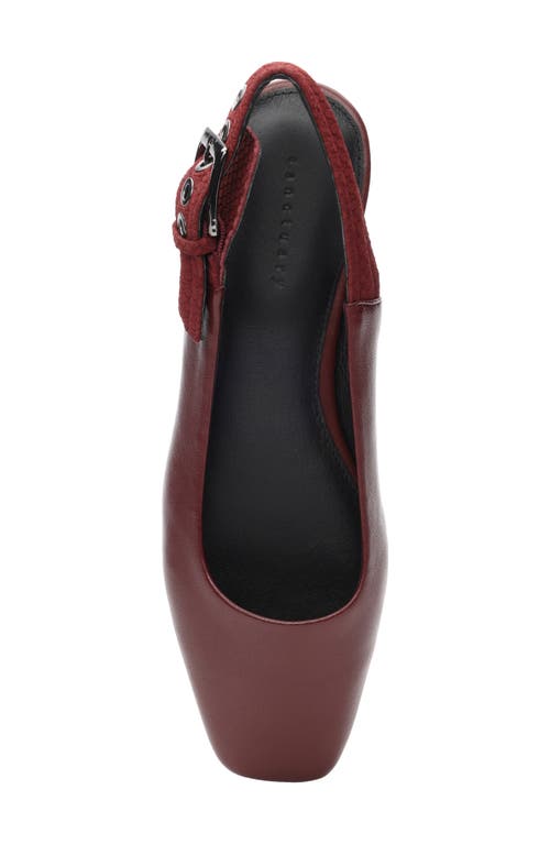 Shop Sanctuary Kitchy Slingback Flat In Oxblood