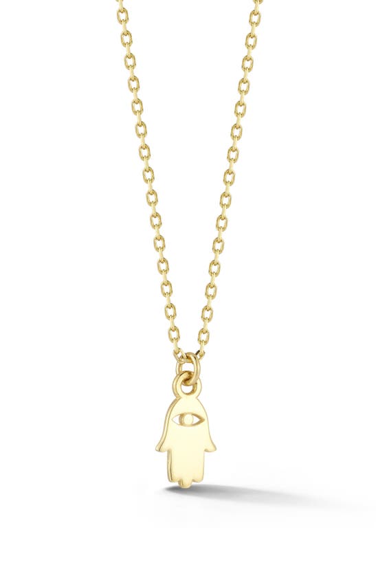 Ember Fine Jewelry 14k Teeny Tiny Hamsa Necklace In 14k Gold
