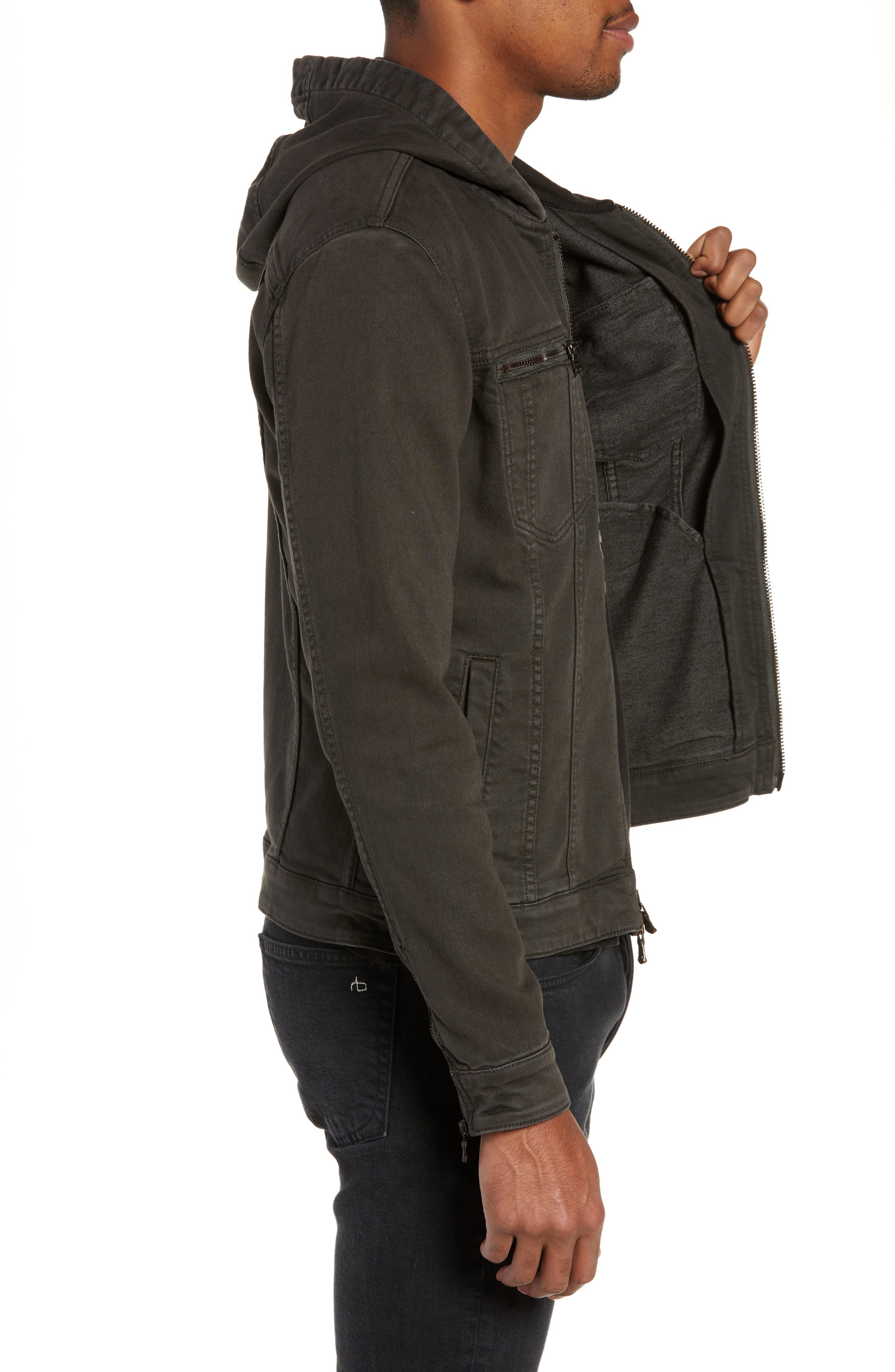 John Varvatos Hooded Jean Jacket Sale 