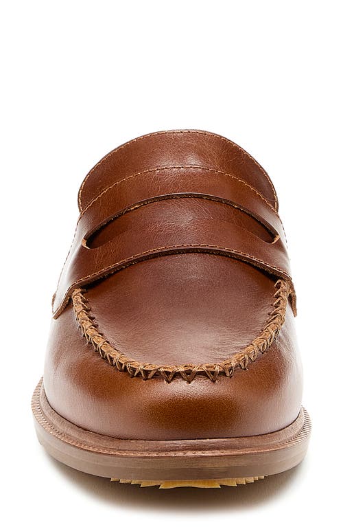 Shop Kelsi Dagger Brooklyn Lock Faux Shearling Lined Mule In Cognac