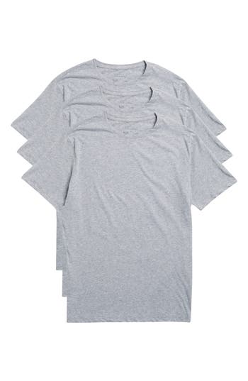 Shop Slate & Stone Pack Of 3 Crewneck T-shirts<br> In Grey