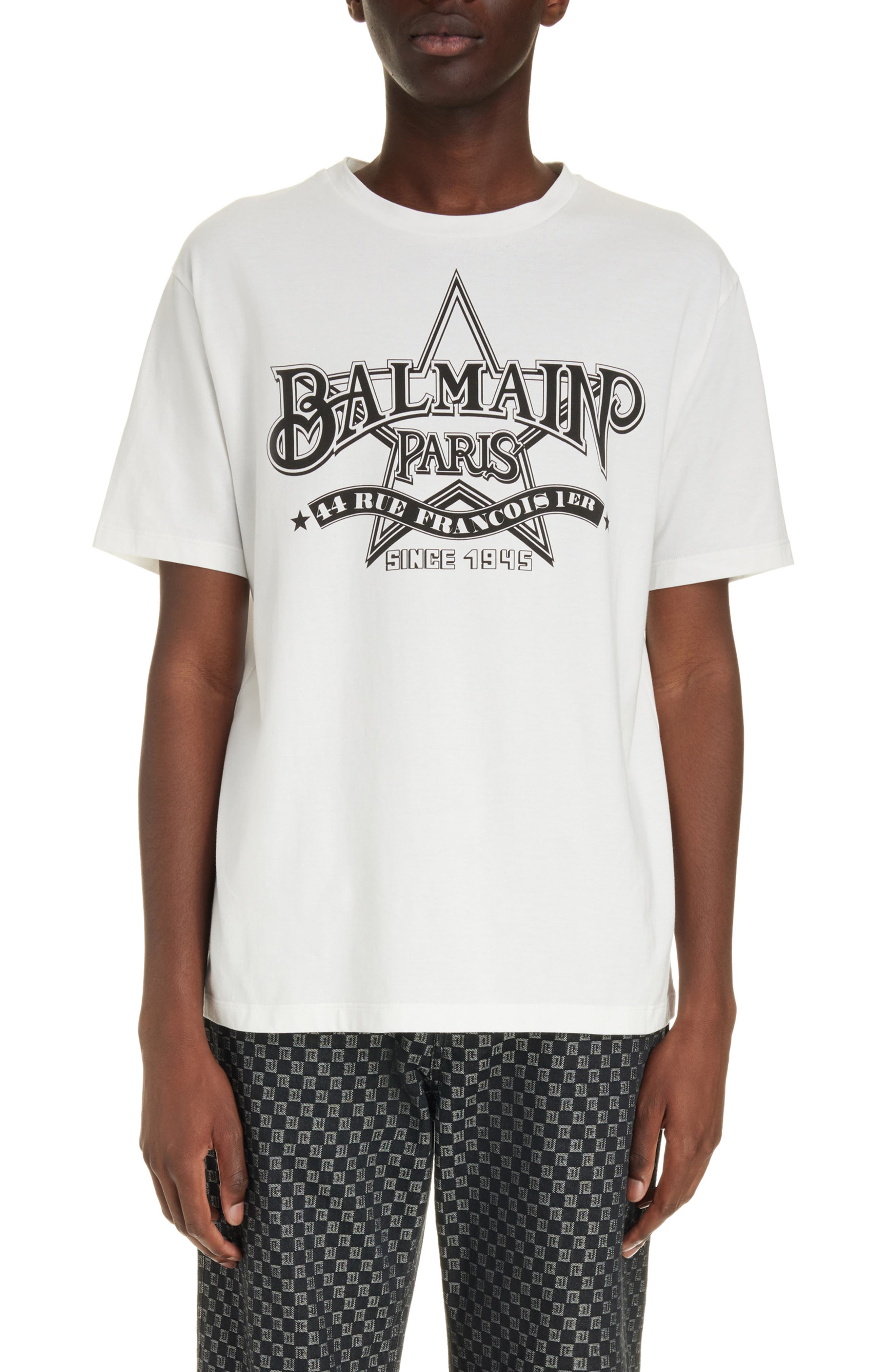 Balmain Off-White Wrap T-Shirt