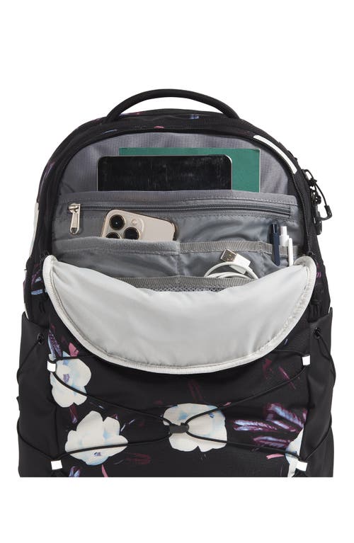 Shop The North Face Borealis Water Repellent Backpack In Tnf Black Winter Flowers Print