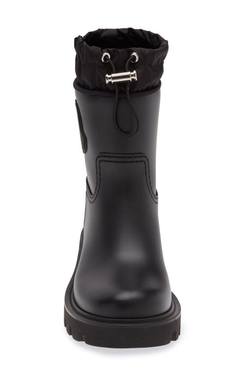 Shop Moncler Kickstream Waterproof Rain Boot In Black