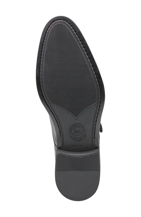 Johnston & Murphy Collection Flynch Monk Strap Loafer In Black Italian Calfskin