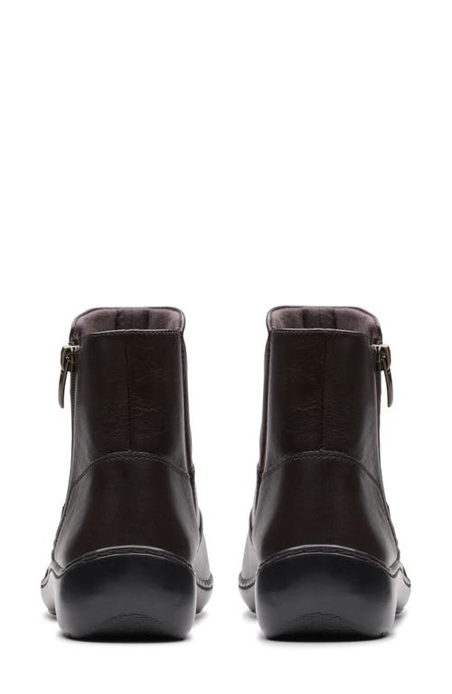 Clarks Women's Collection Cora Pace Boots In Chocolate Leather