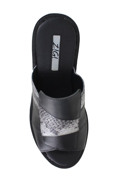 Zigi Carla Platform Sandal In Black