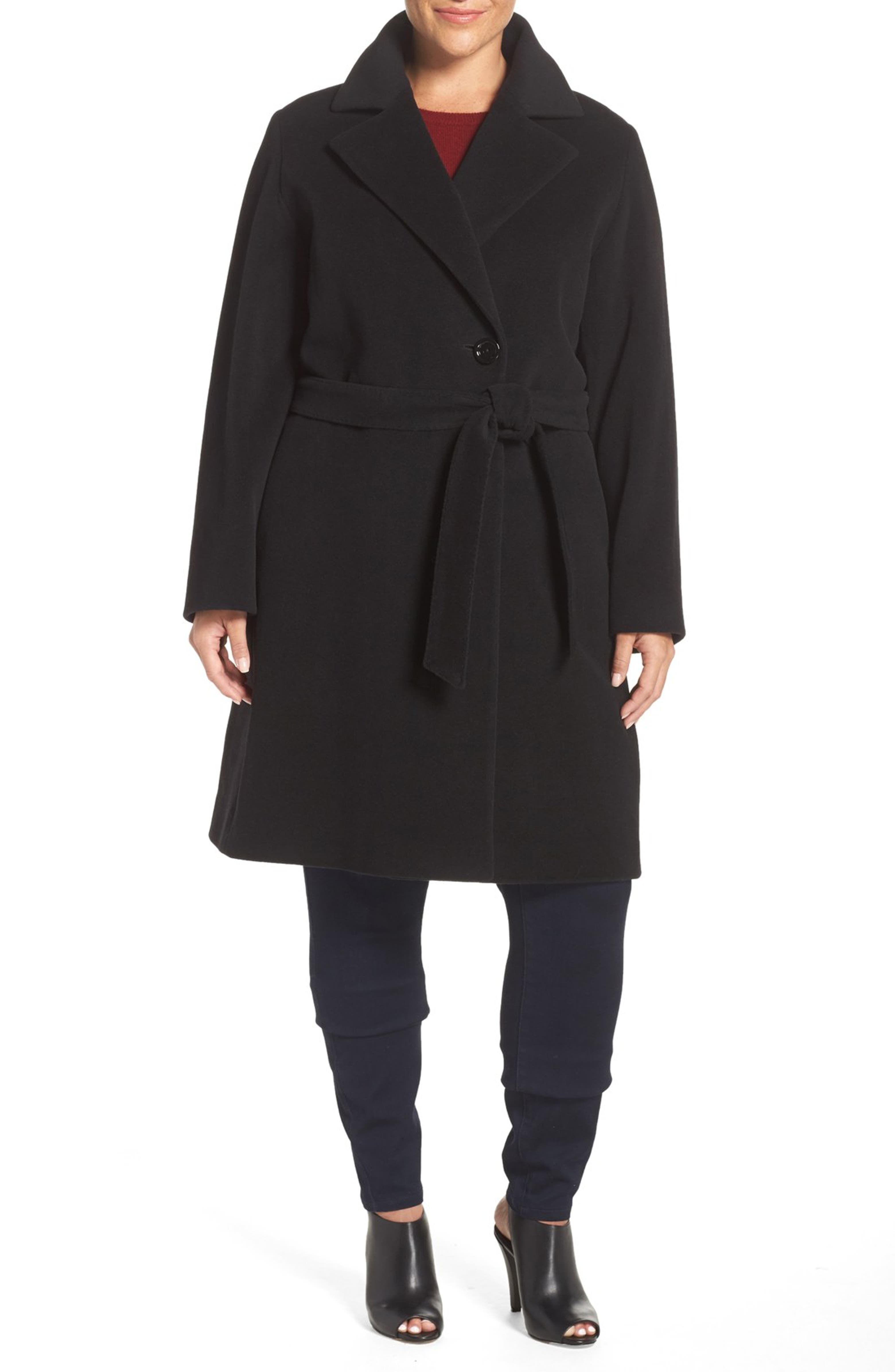 Cinzia Rocca DUE Wool Blend Wrap Coat (Plus Size) | Nordstrom
