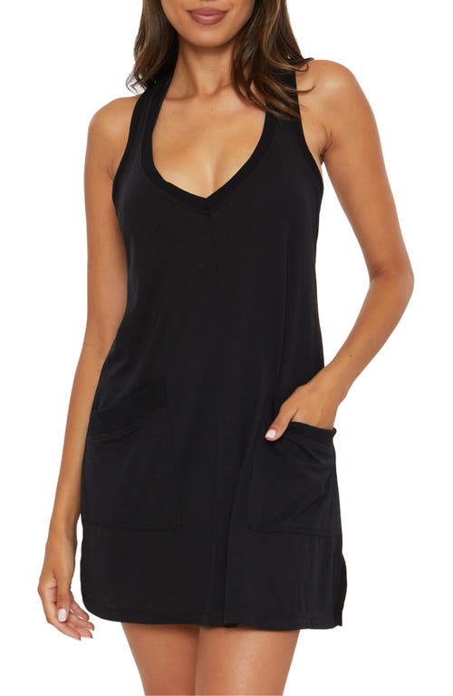 Shop Becca Beach Date Cover-up Dress In Black