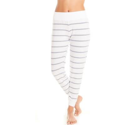 Chaser Cozy Stripe Jogger Pajama Pants, Blue