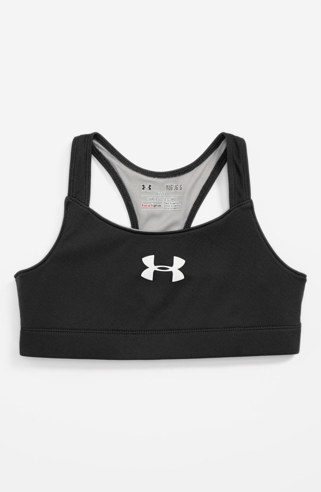 Under Armour 'Dazzle' HeatGear® Sports Bra (Big Girls) Nordstrom