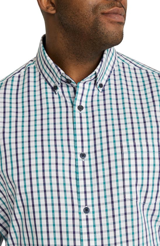 Shop Johnny Bigg Derby Check Button-down Shirt In Green