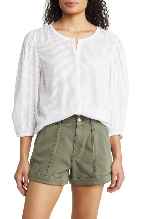 caslon(r) Dobby Button-Up Shirt in White
