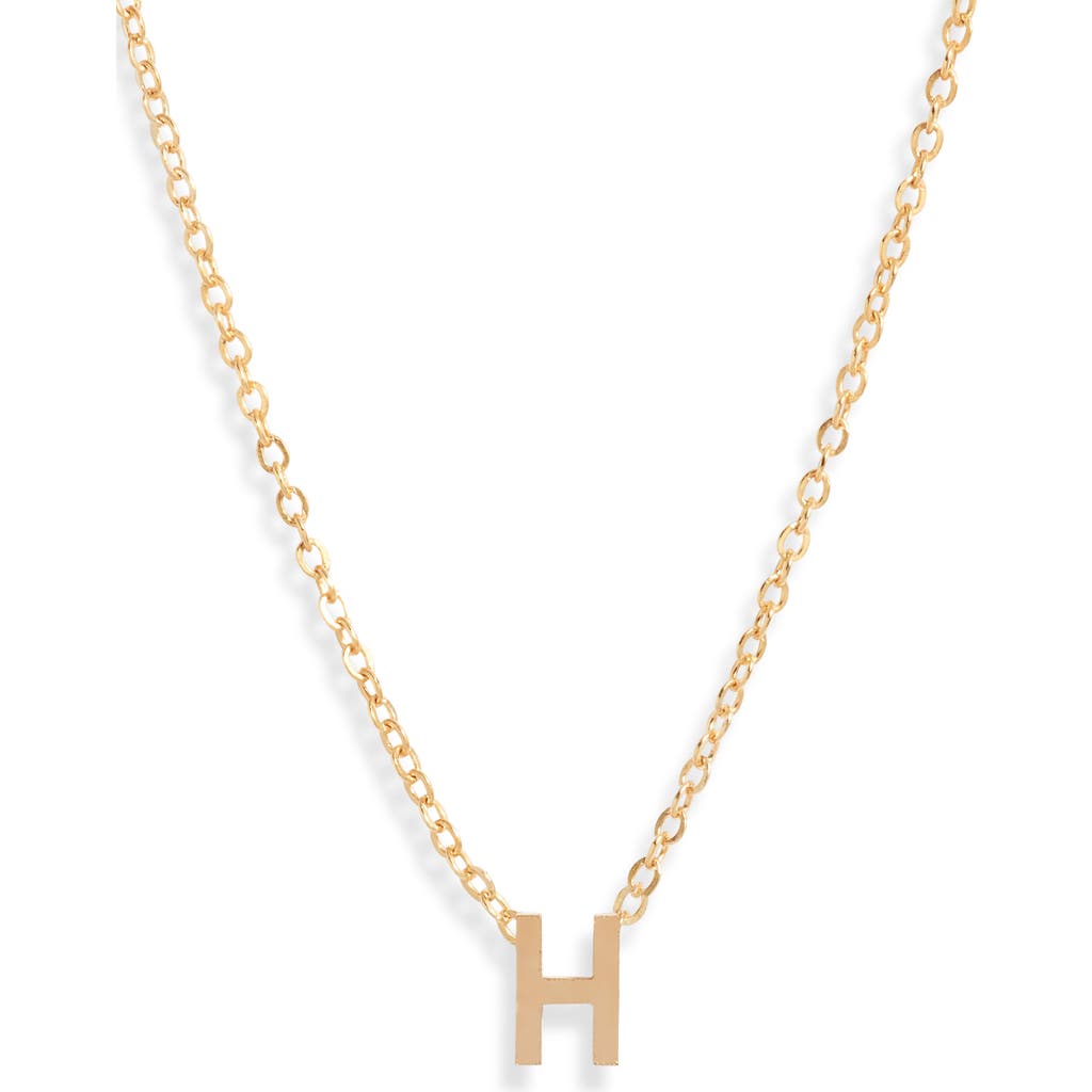 Set & Stones Cheyenne Initial Pendant Necklace In Gold/h