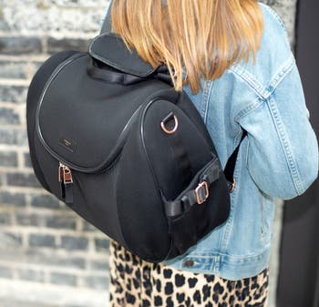 Storksak Poppy Quilt Black Backpack