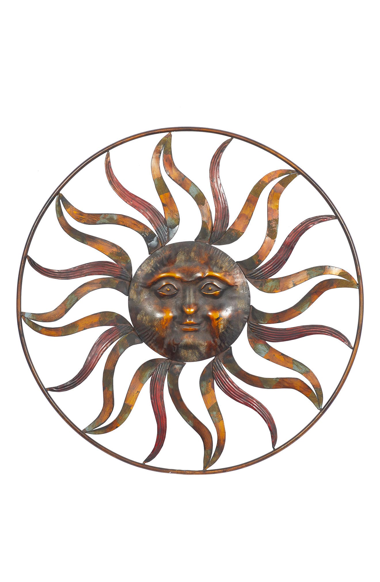 outdoor metal wall art on Willow Row Brown Metal Rustic Outdoor Wall Decor Nordstrom Rack