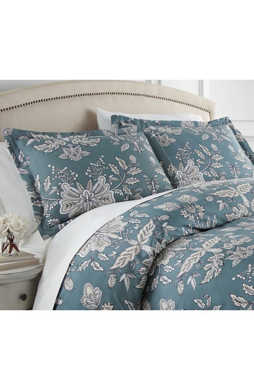 Southshore Fine Linens Vintage Garden Duvet Cover Set In Vintage Garden Smokey Blue