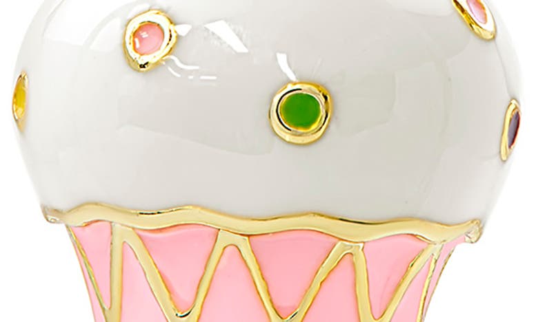 Lily Nily Cupcake Pendant Necklace In Gold