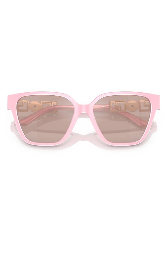 Shop Versace 56mm Butterfly Sunglasses In Pink Gradient