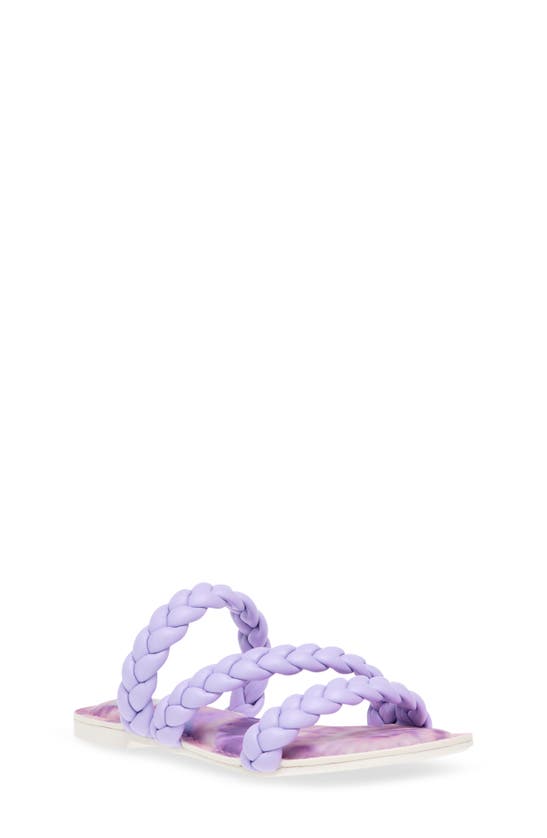 Dolce Vita Kids' Casper Braided Slide Sandal In Purple Multi
