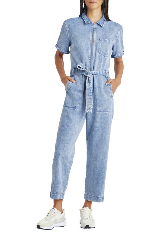 Splendid Erika Belted Denim Jumpsuit in Indigo at Nordstrom, Size Large