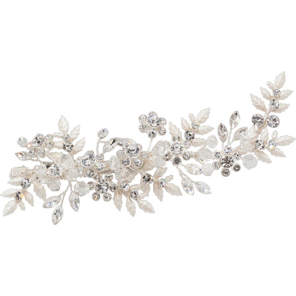 Brides And Hairpins Brides & Hairpins Miron Crystal Hair Clip In Silver