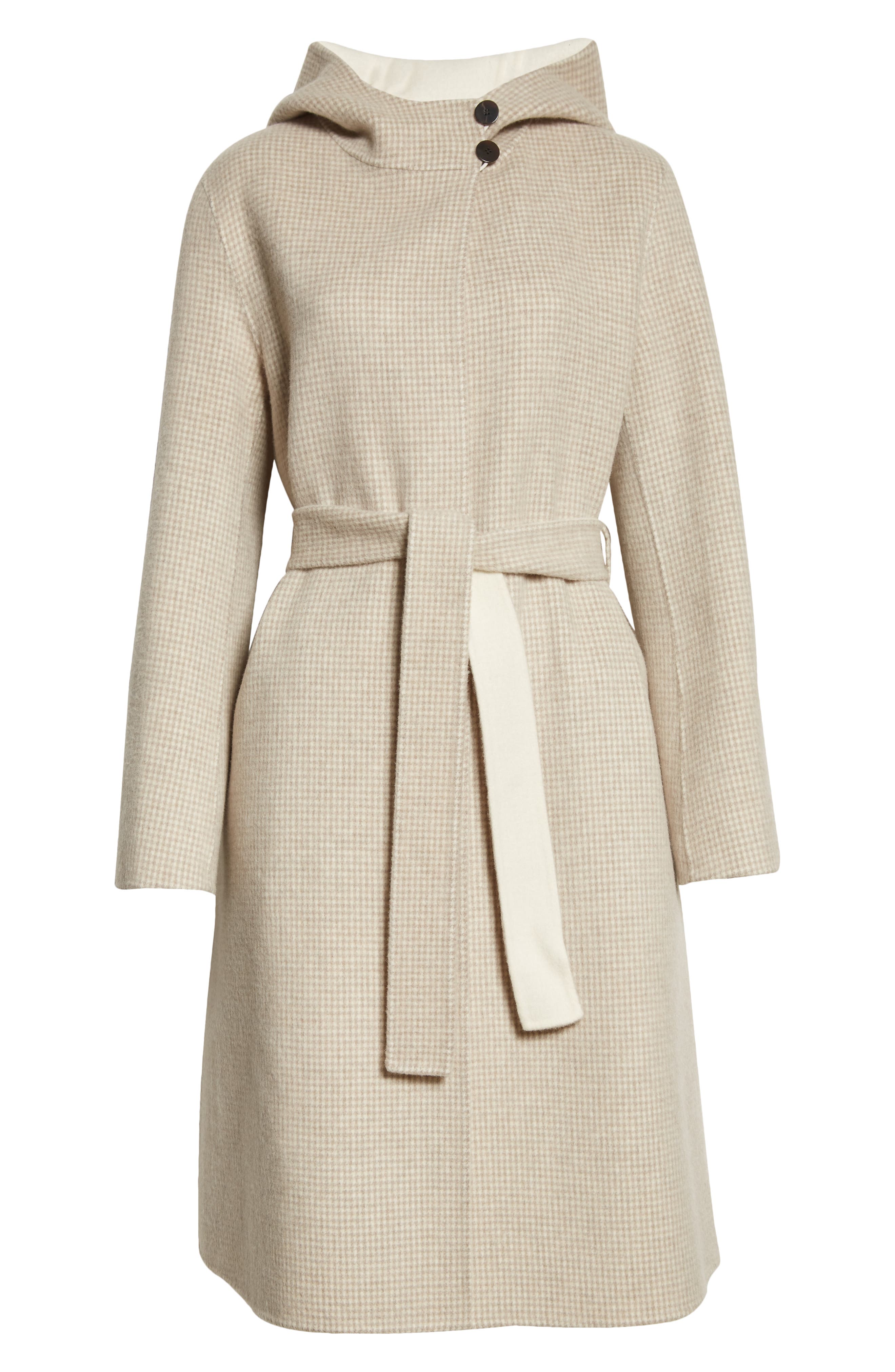 theory hooded wrap coat