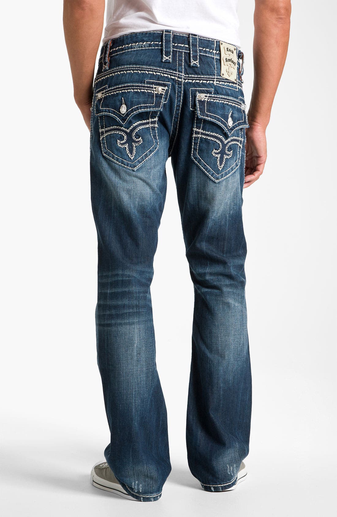 Rock Revival 'Gary' Straight Leg Jeans (Dark Blue) Nordstrom