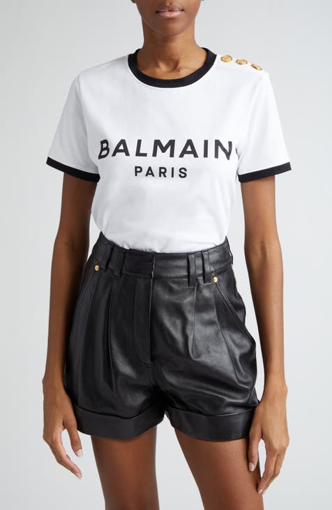 Balmain Black Cotton Logo Printed Tank Top M Balmain
