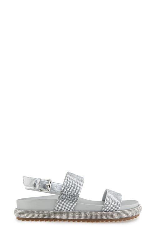 Reaction Kenneth Cole Darleen Sandal In Silver/crystal