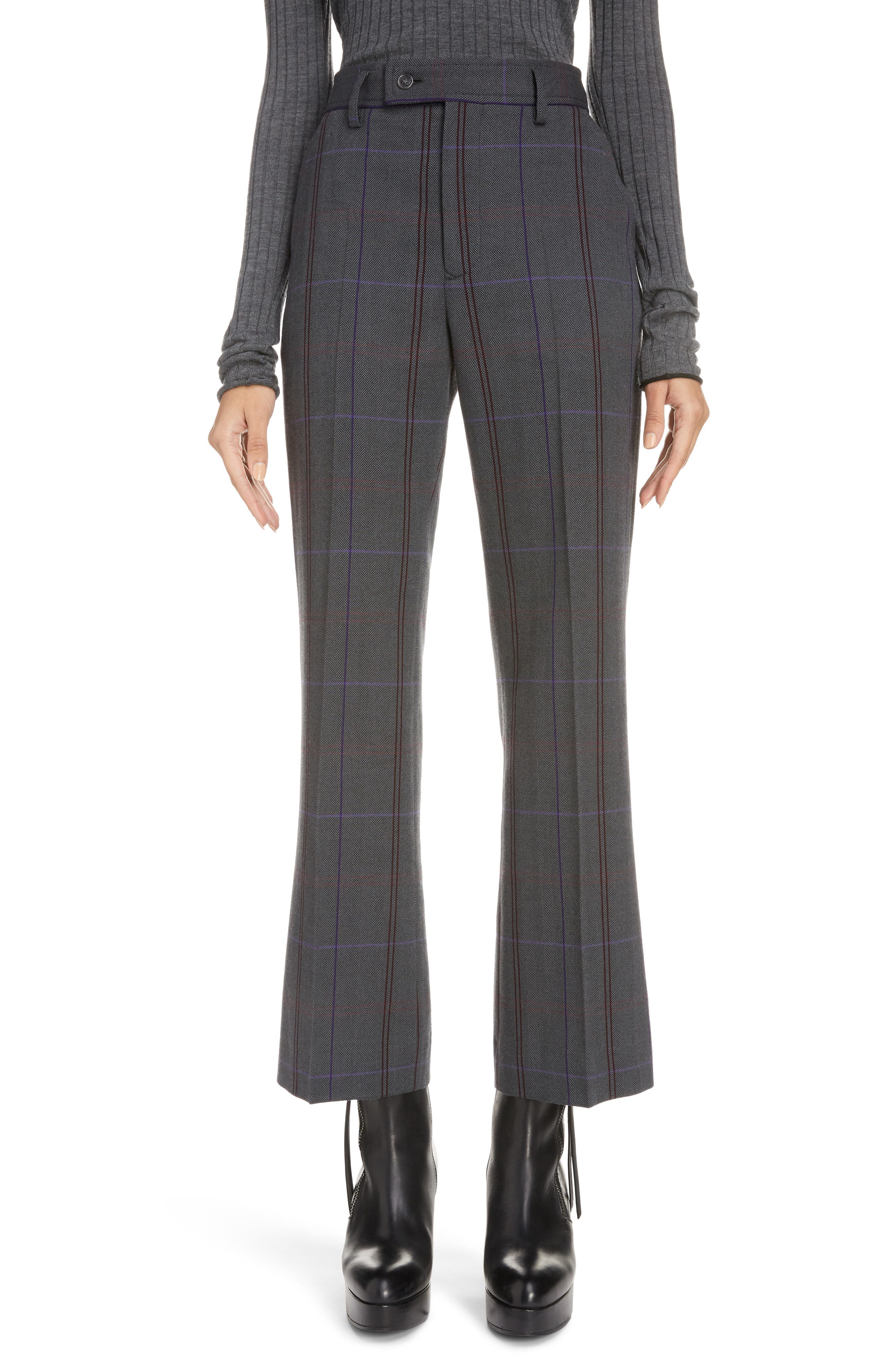 acne studios plaid trousers