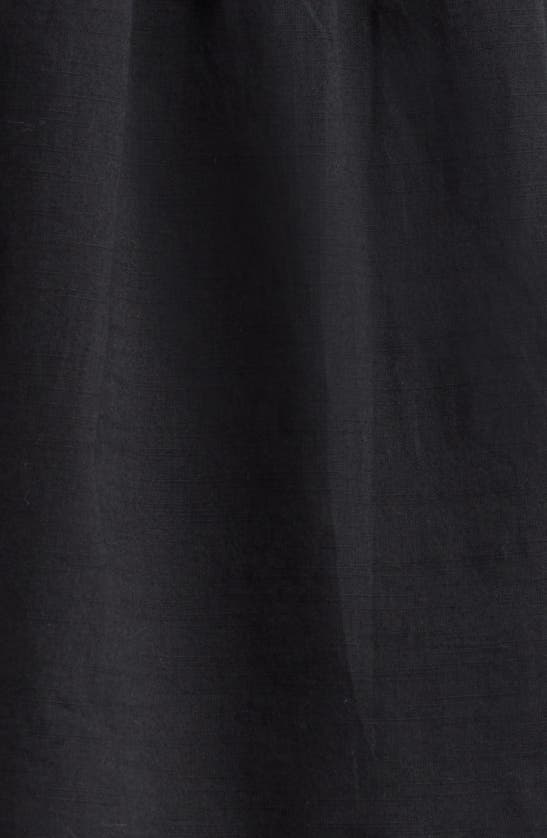 Shop Bp. Button Front Cotton Minidress In Black Night