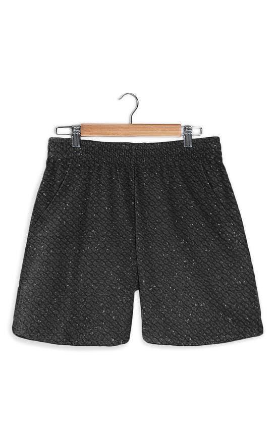 Shop Fleece Factory Knit Power Shorts In Black