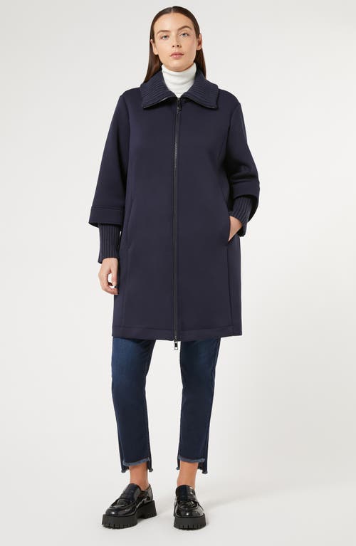 Shop Marina Rinaldi Melfi Double Jersey Jacket In Midnight Blue