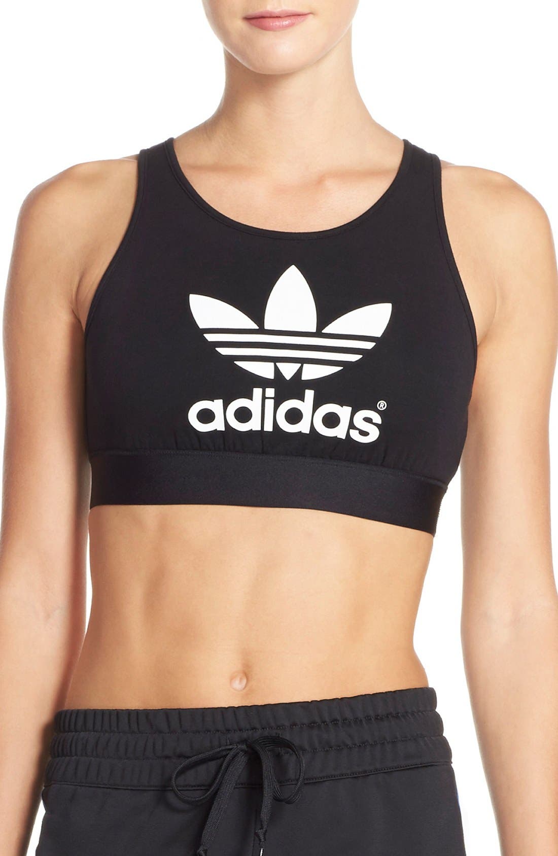 adidas trefoil bra