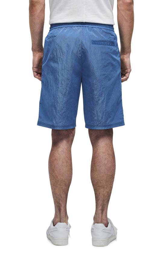Shop Rag & Bone Barton Nylon Drawstring Shorts In Blue